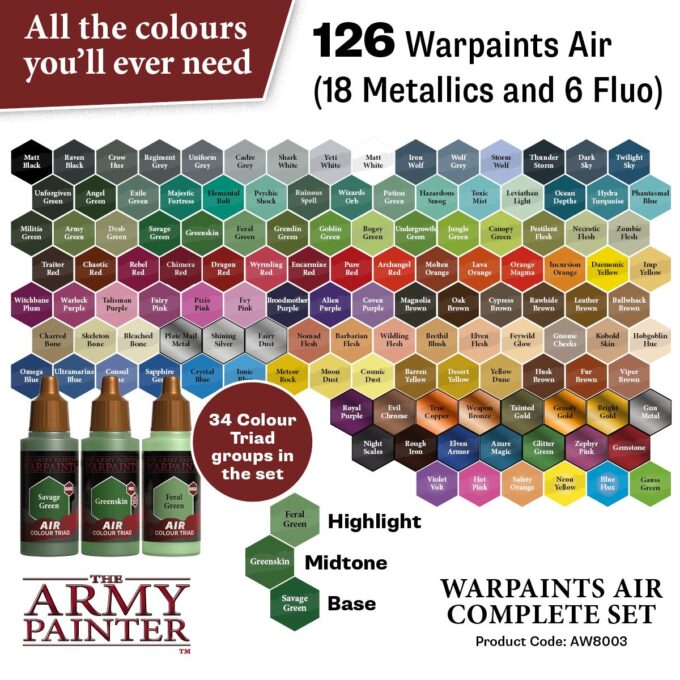 Warpaints Air Complete Set - Image 2