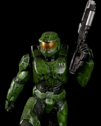 Master Chief figurine 3D-printed and hand-painted by Polynur Design