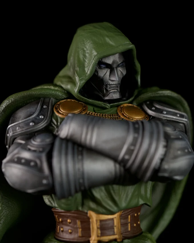 Doctor Doom figurine 3D-printed and hand-painted by Polynur Design