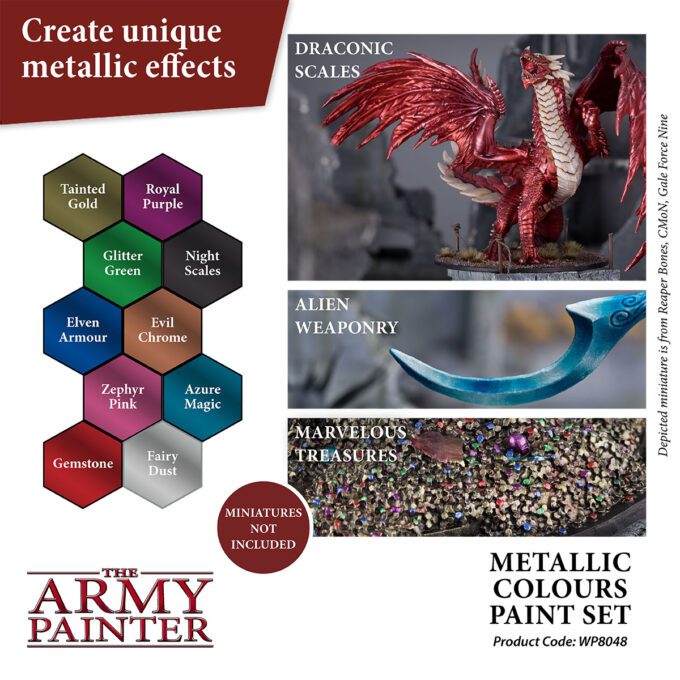 Warpaints Metallics: Metallic Colours Paint Set - Image 2
