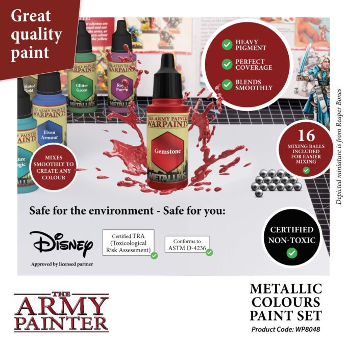 Warpaints Metallics: Metallic Colours Paint Set - Image 4