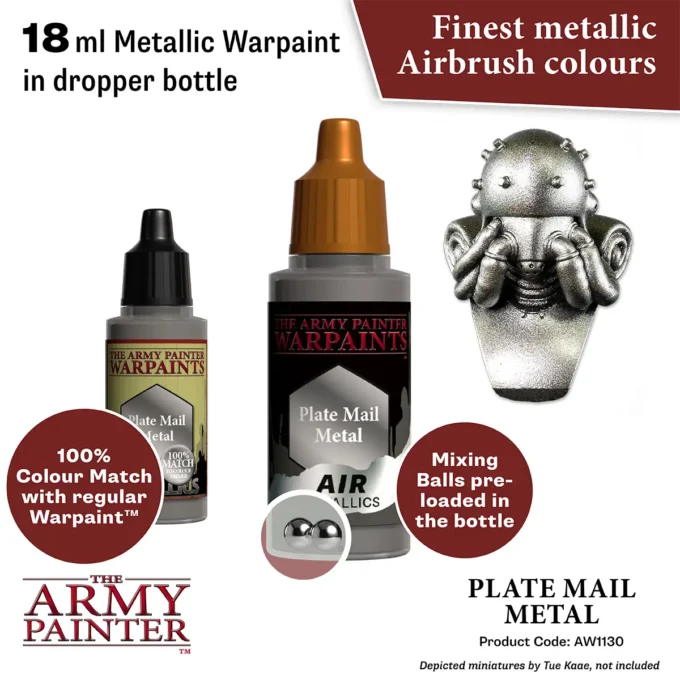 Warpaints Air Metallics: Plate Mail Metal - Image 2
