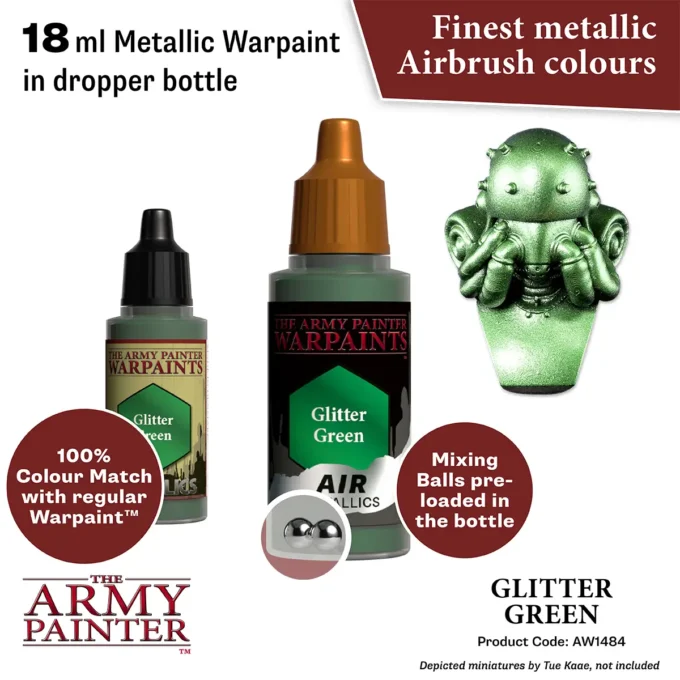Warpaints Air Metallics: Glitter Green - Image 2