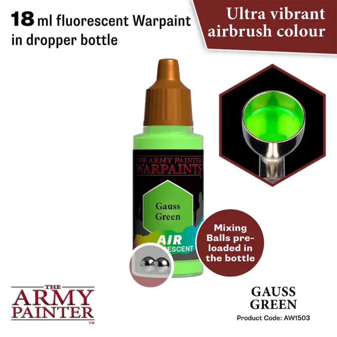 Warpaints Air Fluorescent: Gauss Green - Image 2
