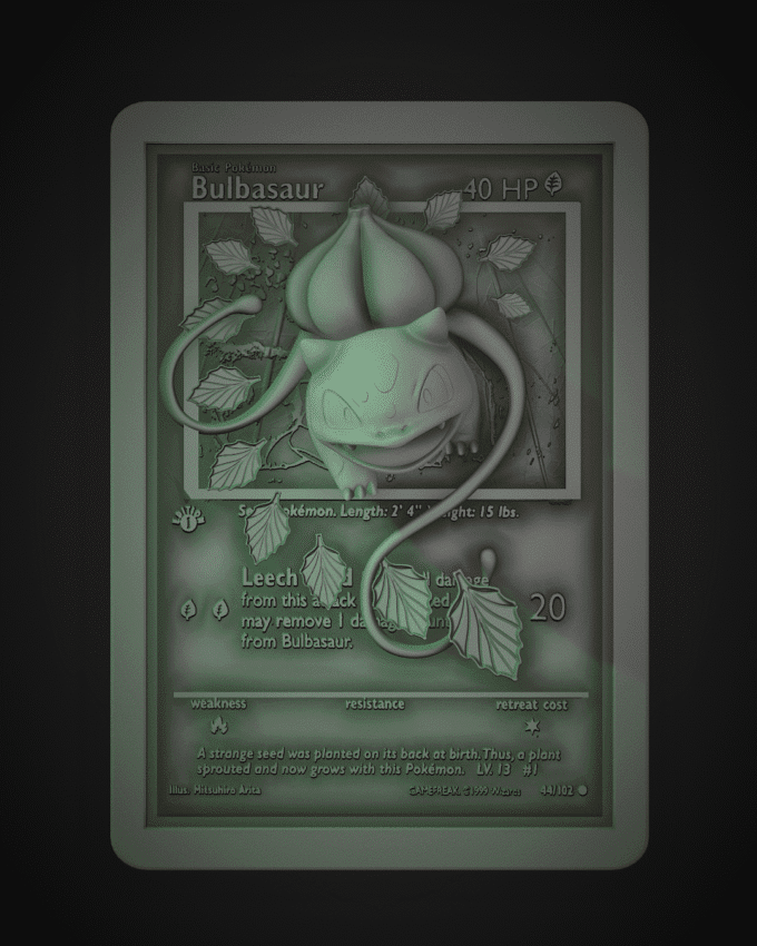 Bulbasaur Card - Raw