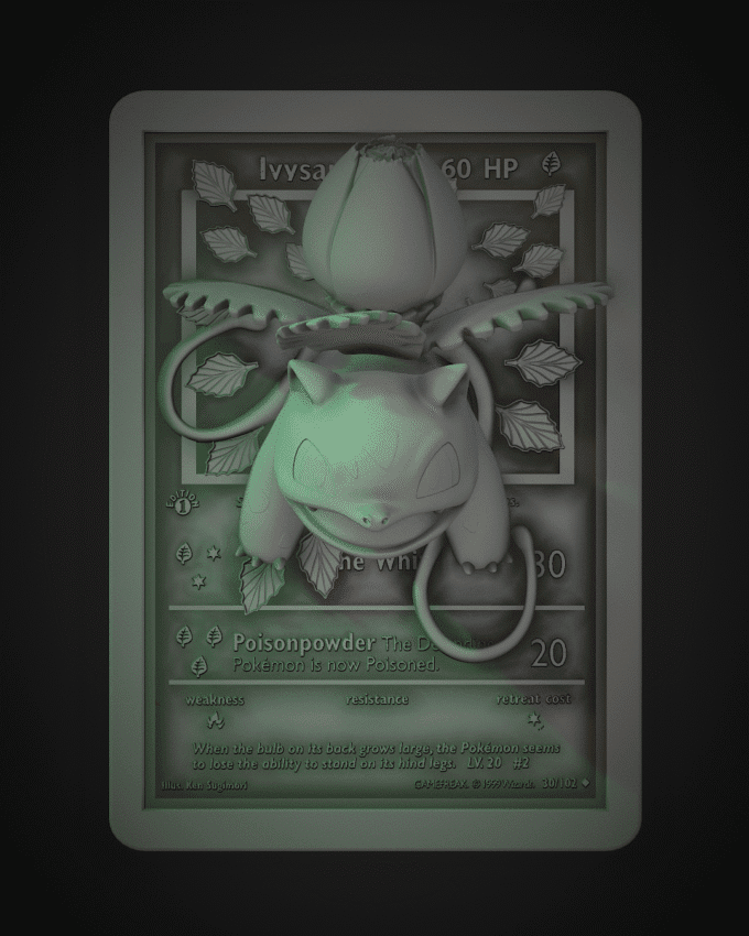 Ivysaur Card - Raw