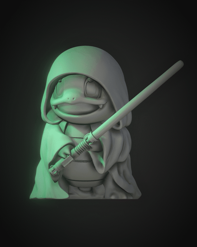 Jedi Squirtle - Raw