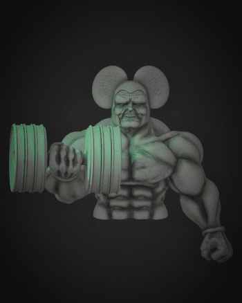 Mickey Bodybuilder - Raw