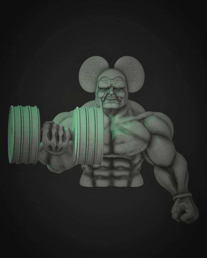 Mickey Bodybuilder - Raw