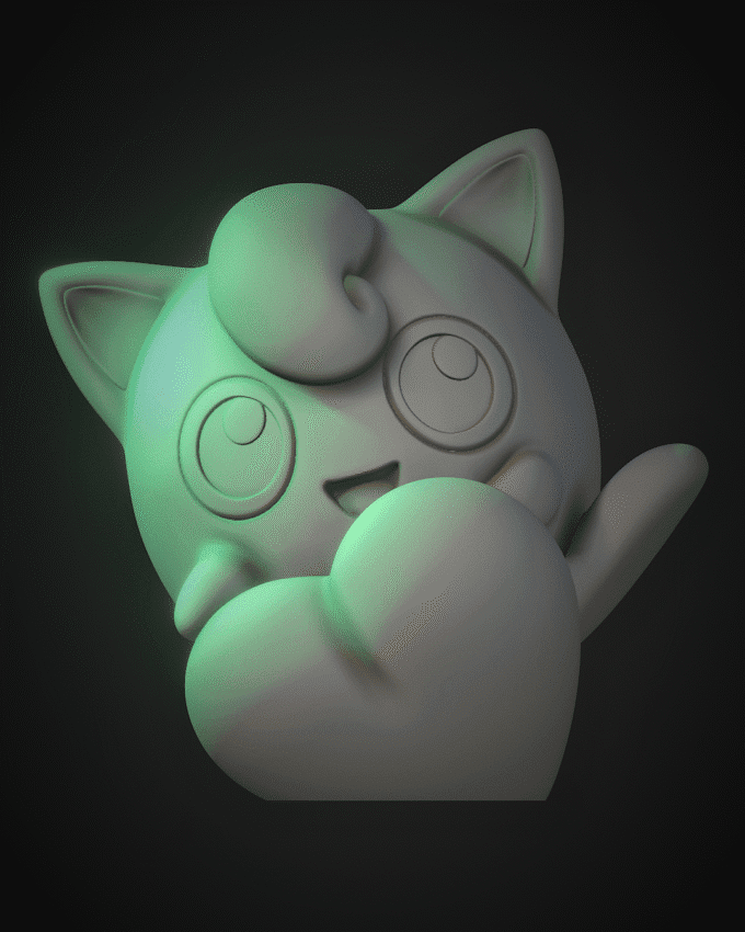 Valentines JigglyPuff - Raw