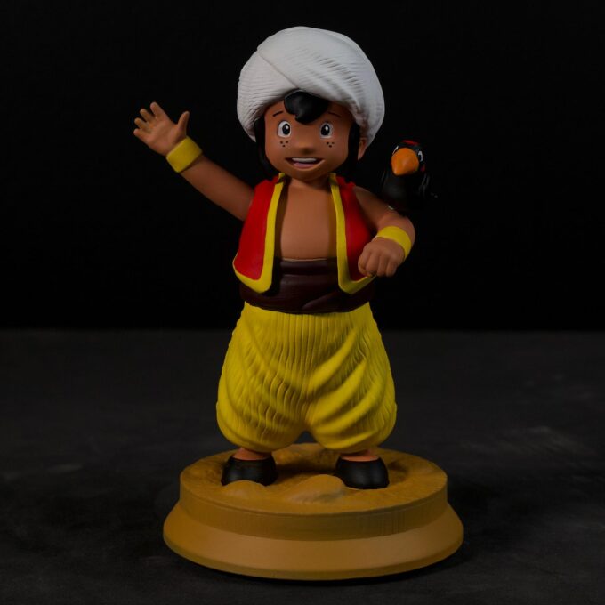Sinbad & Shera figurine 3D-printed and hand-painted by Polynur Design