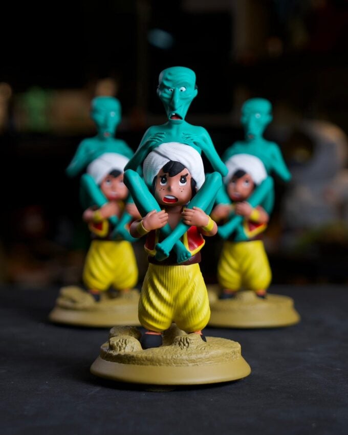 Sinbad & Old Man figurine 3D-printed and hand-painted by Polynur Design
