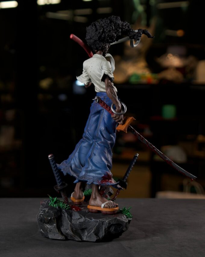 Afro Samurai figurine 1:6 scale 3D-printed and hand-painted by Polynur Design