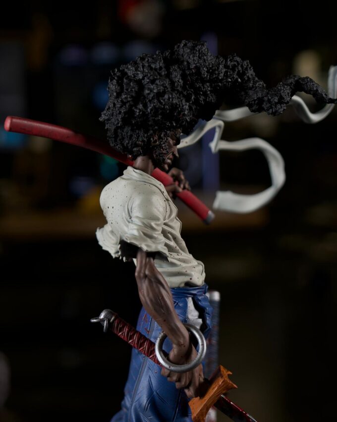 Afro Samurai figurine 1:6 scale 3D-printed and hand-painted by Polynur Design