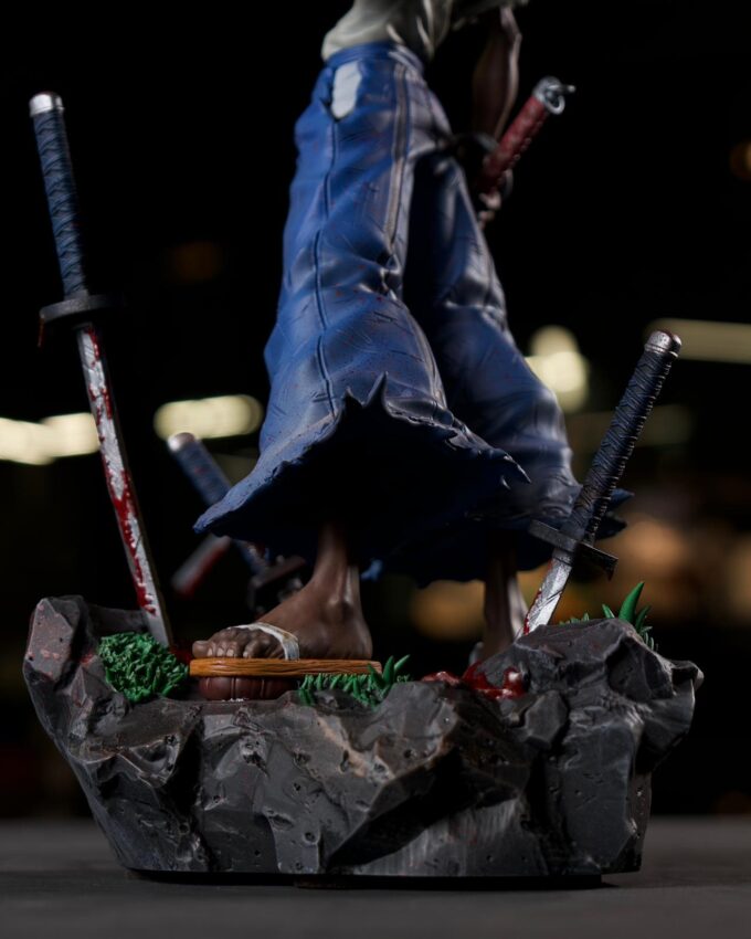 Afro Samurai figurine 1:6 scale 3D-printed and hand-painted by Polynur Design
