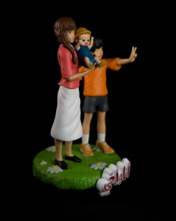 Baby & Me figurine 3D-printed and hand-painted by Polynur Design