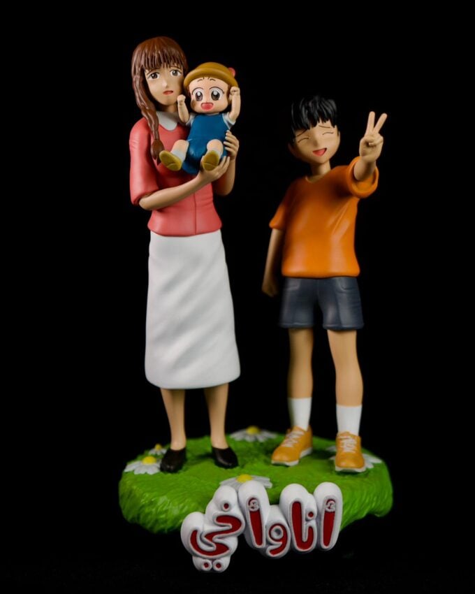 Baby & Me figurine 3D-printed and hand-painted by Polynur Design