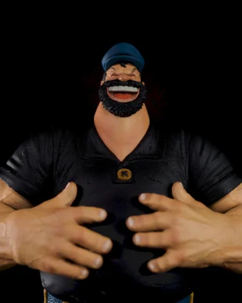 Bluto figurine – hand-painted resin collectible on wooden base by Polynur Design