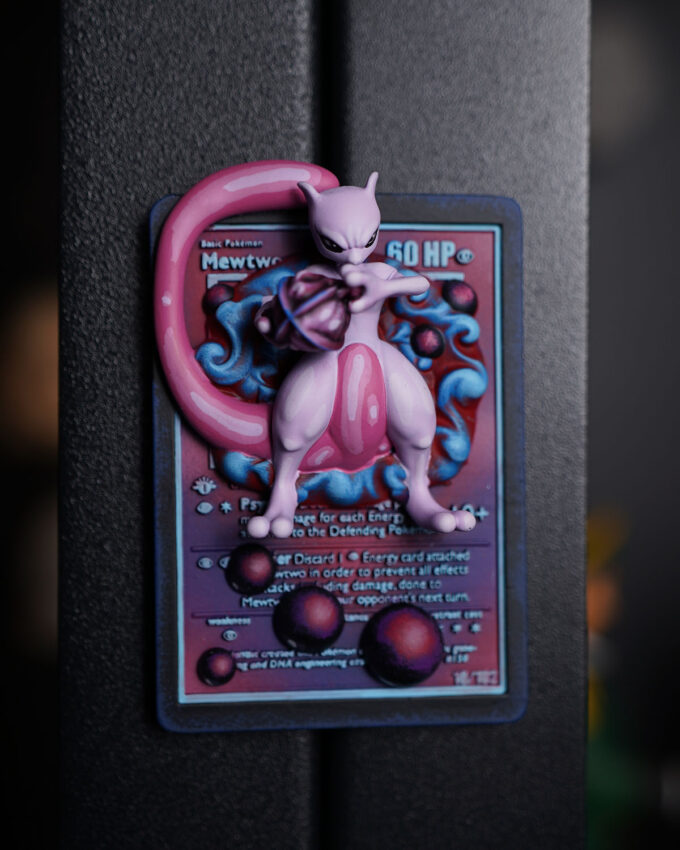 Mewtwo Card Magnet